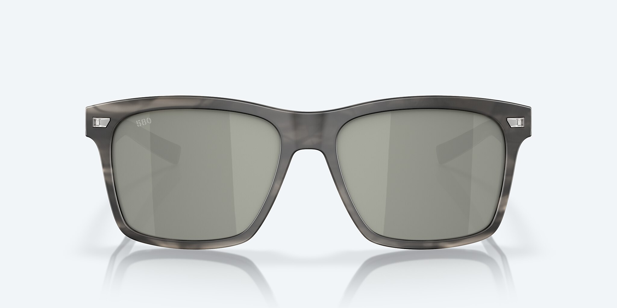 Sunglasses Costa Aransas L (58-16) with Gray Silver Mirror lens and Matte Storm Gray frame Image 2 of 7