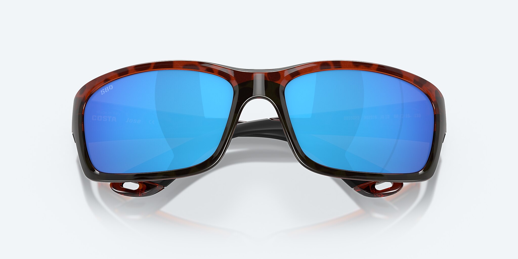 Sunglasses Costa Jose L (62-16) with Blue Mirror lens and Tortoise frame Image 5 of 8