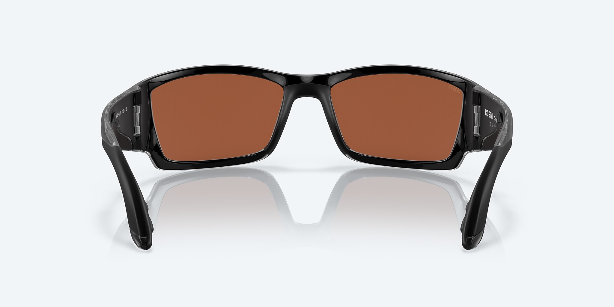 Lunettes de soleil Costa Corbina L (61-18) avec Effet miroir Vert verre et Argent monture Image 4 de 7