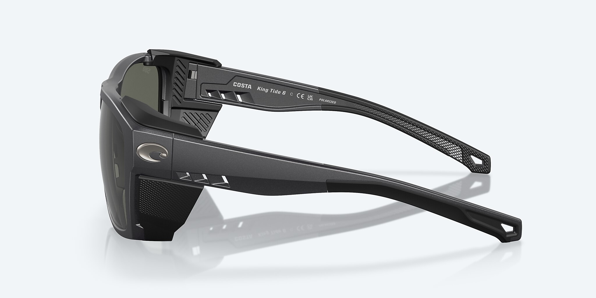 Sunglasses Costa King Tide 6 XL (58-17) with Gray lens and Black Pearl frame Image 4 of 8
