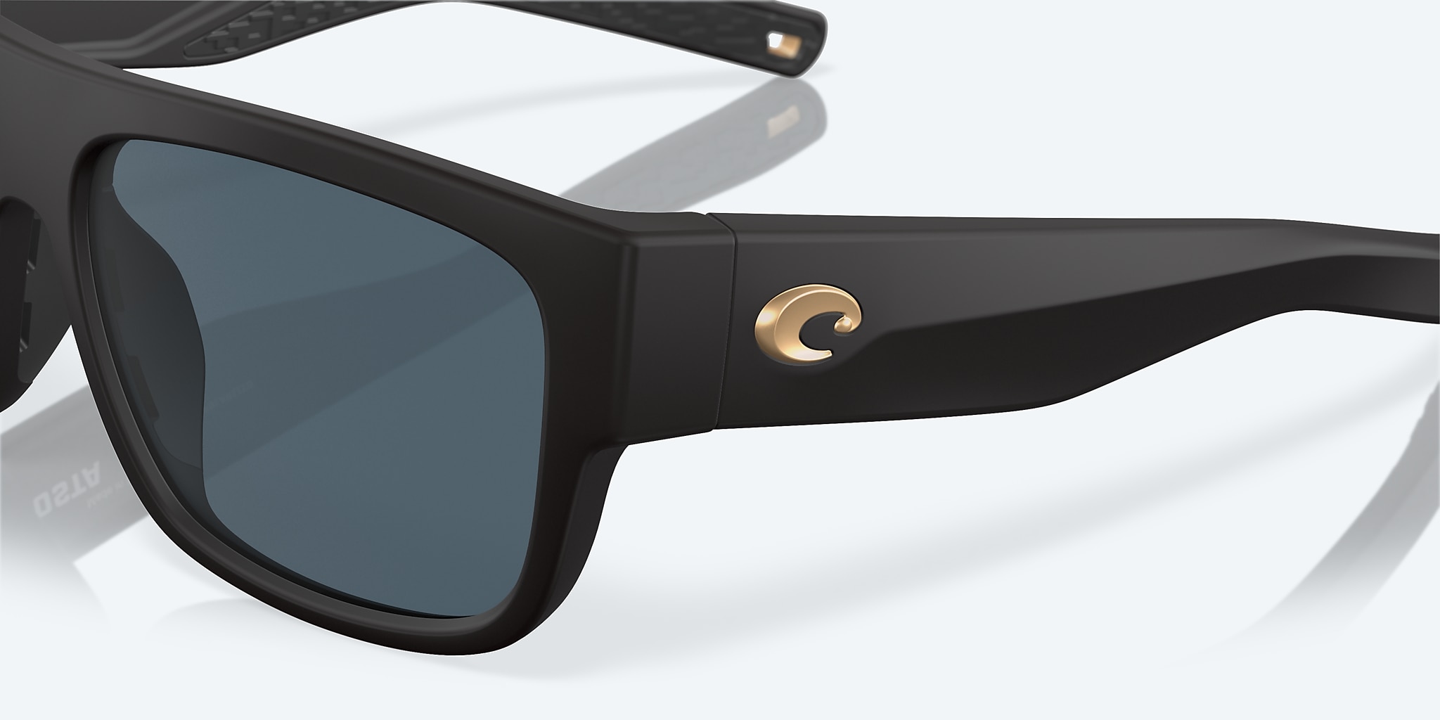 Sunglasses Costa Sampan XL (58-17) with Gray lens and Matte Black Ultra frame Image 6 of 7