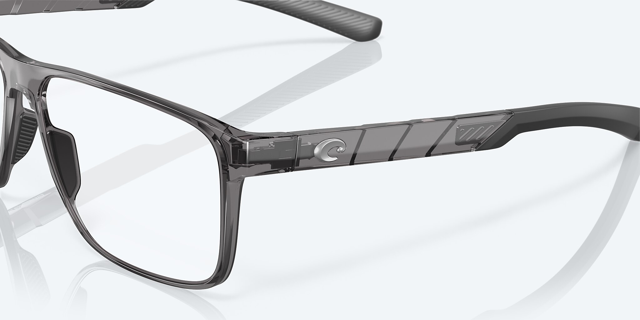Eyeglasses Costa Ocean Ridge 700 S (53-14) with Demo Lens lens and Grey Crystal frame Image 6 of 7