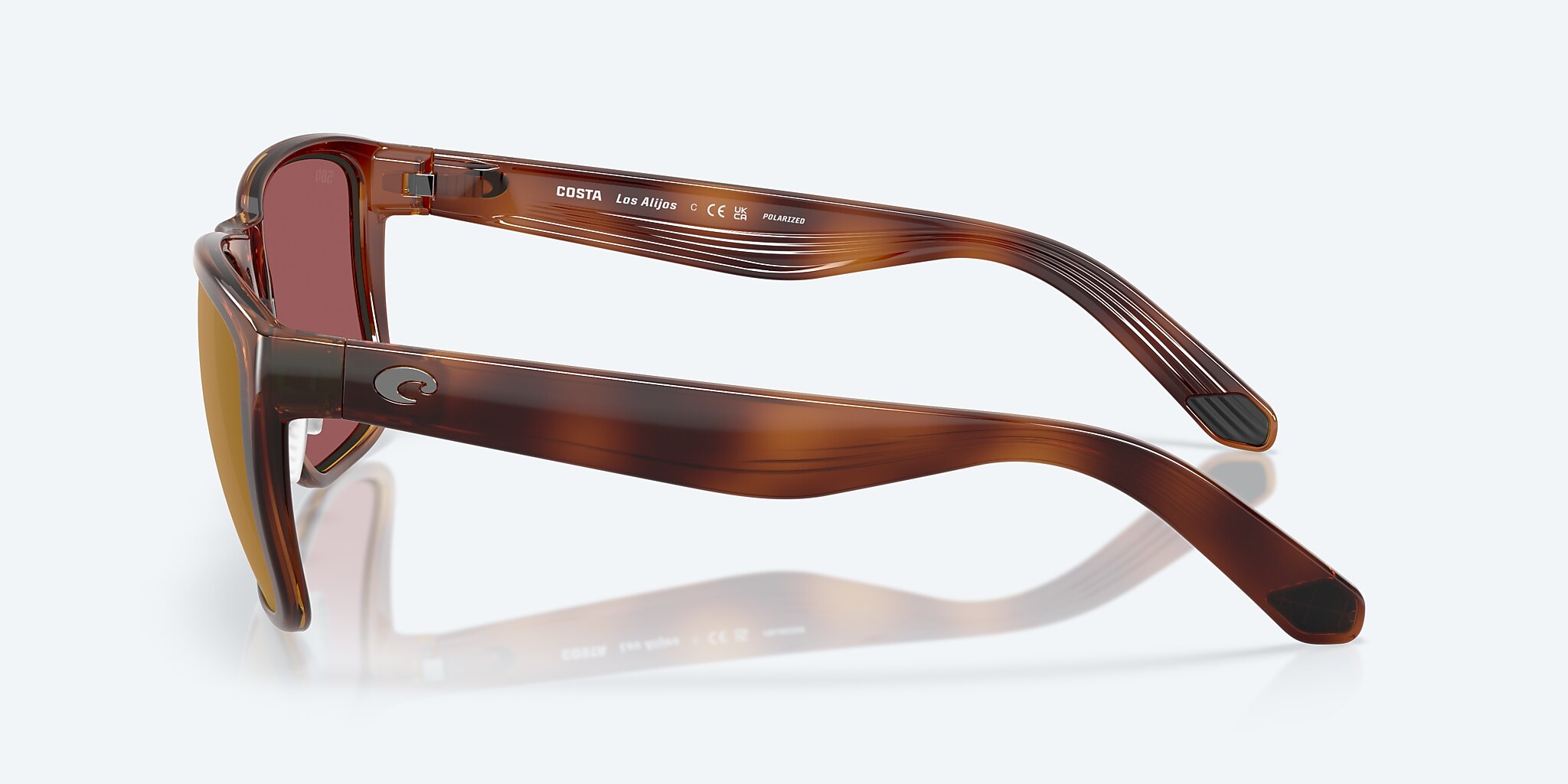 Sunglasses Costa Los Alijos XL (59-18) with Gold Mirror lens and Tortoise frame Image 3 of 8