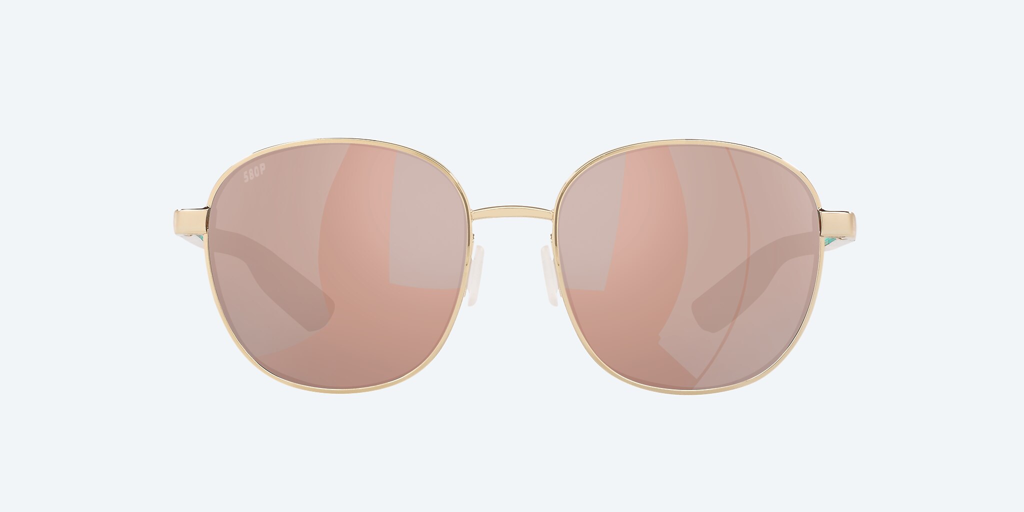 Sunglasses Costa Egret L (55-18) with Copper Silver Mirror lens and Shiny Gold frame Image 2 of 4