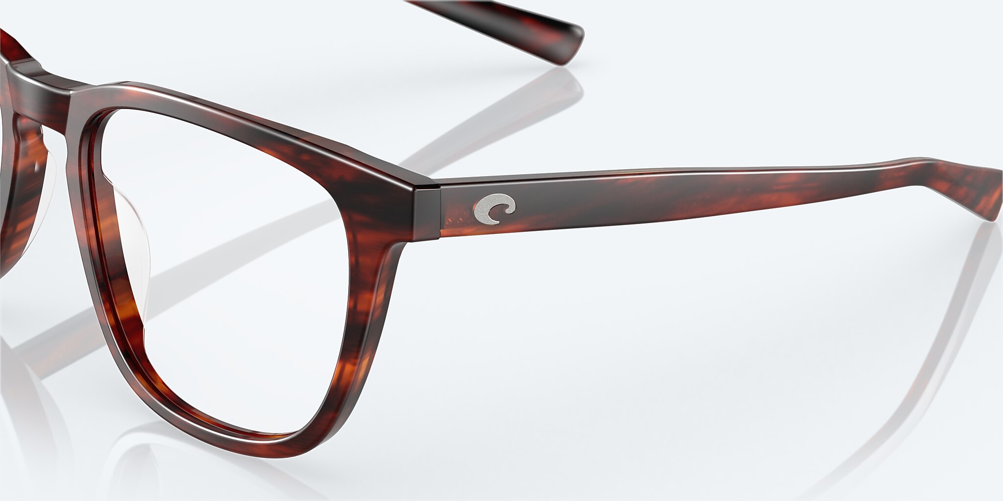 Eyeglasses Costa Sullivan RX M (53-20) with Demo Lens lens and Matte Tortoise frame Image 7 of 9