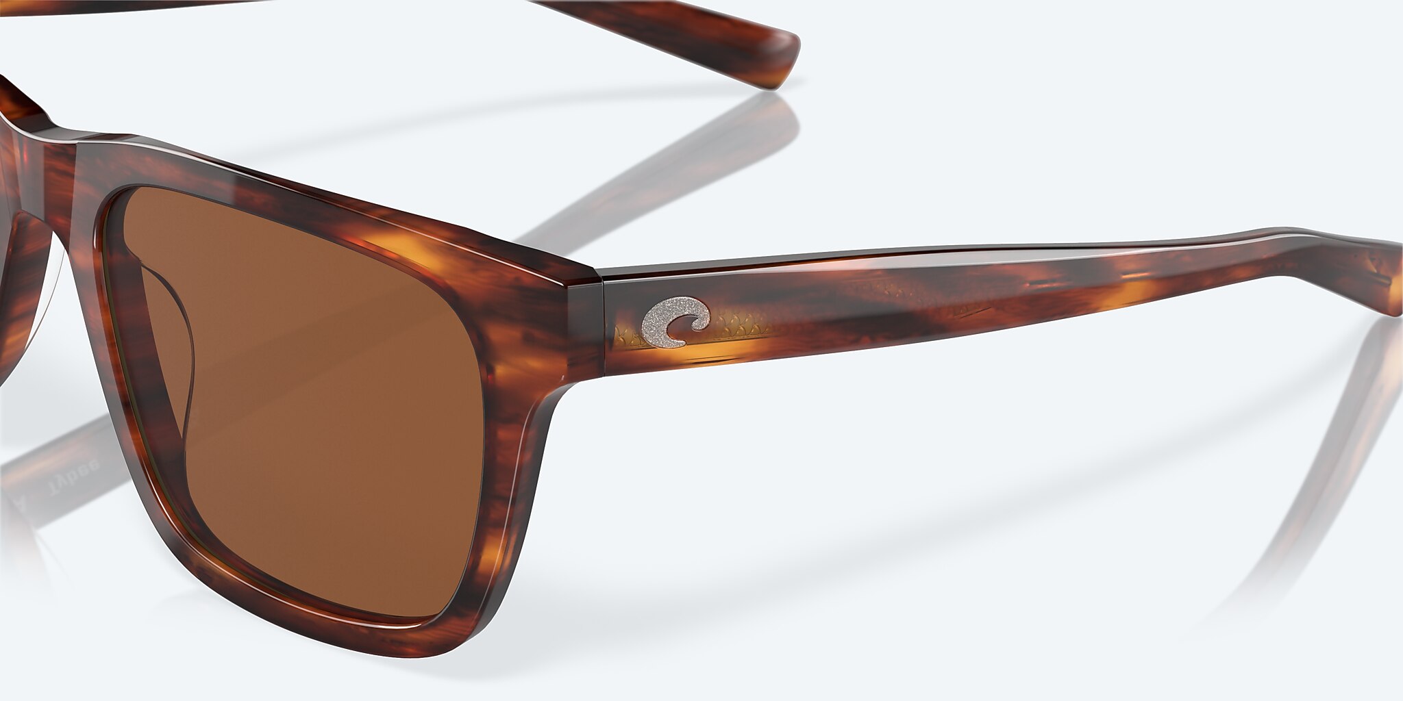 Sunglasses Costa Tybee M (55-19) with Copper lens and Tortoise frame Image 6 of 8
