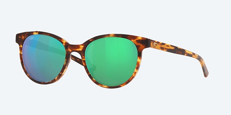 Sunglasses Costa Isla M (54-19) with Green Mirror lens and Tortoise frame Image 1 of 4