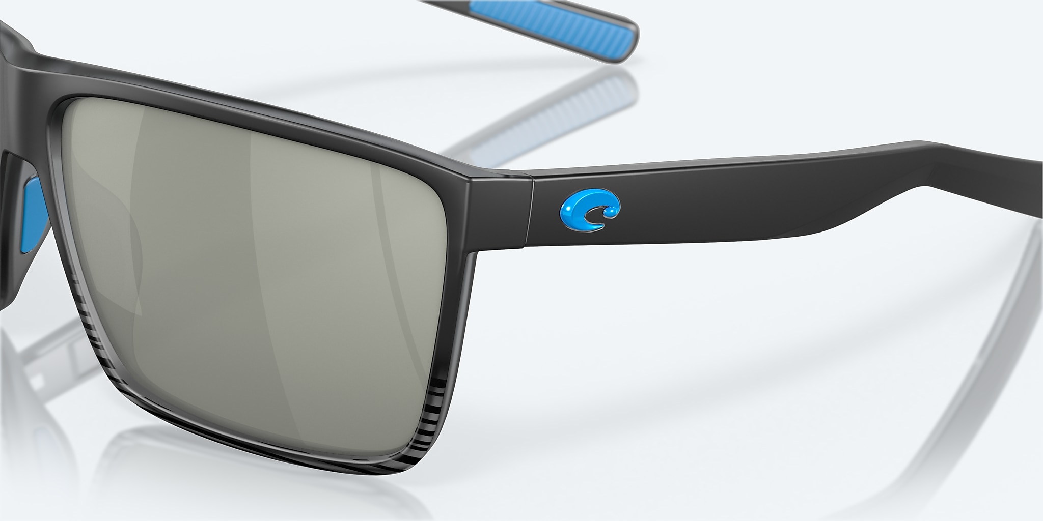 Lunettes de soleil Costa Rincon L (63-11) avec Gris argenté verre et Dégradé cristal fumée mat monture Image 6 de 7