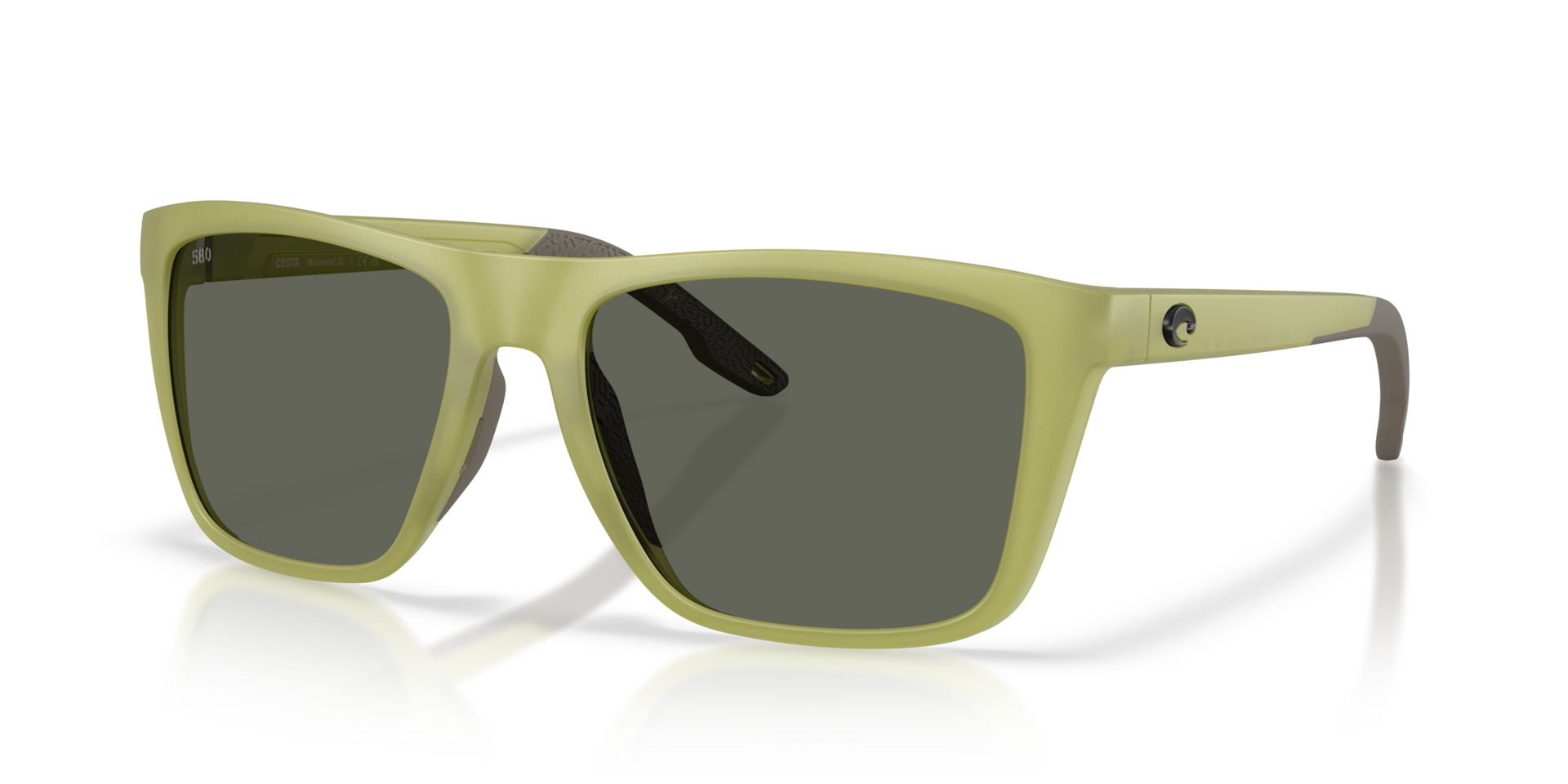 Costa Del Mar Hybrid Mainsail XL MT Men's Matte Translucent Sitka Frame Gray 580G Polarized Lens Sunglasses 06S9131-91311259