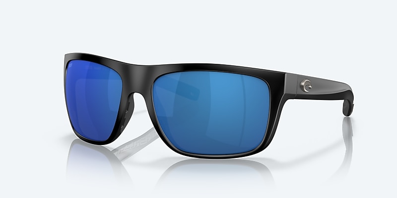 Sunglasses Costa Broadbill L (60-16) with Blue Mirror lens and Matte Black frame Image 1 of 7