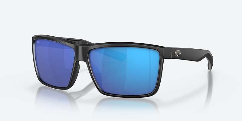 Sunglasses Costa Rinconcito M (60-12) with Blue Mirror lens and Matte Black frame Image 1 of 8