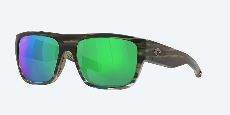 Sunglasses Costa Sampan XL (58-17) with Green Mirror lens and Matte Reef frame Image 1 of 4