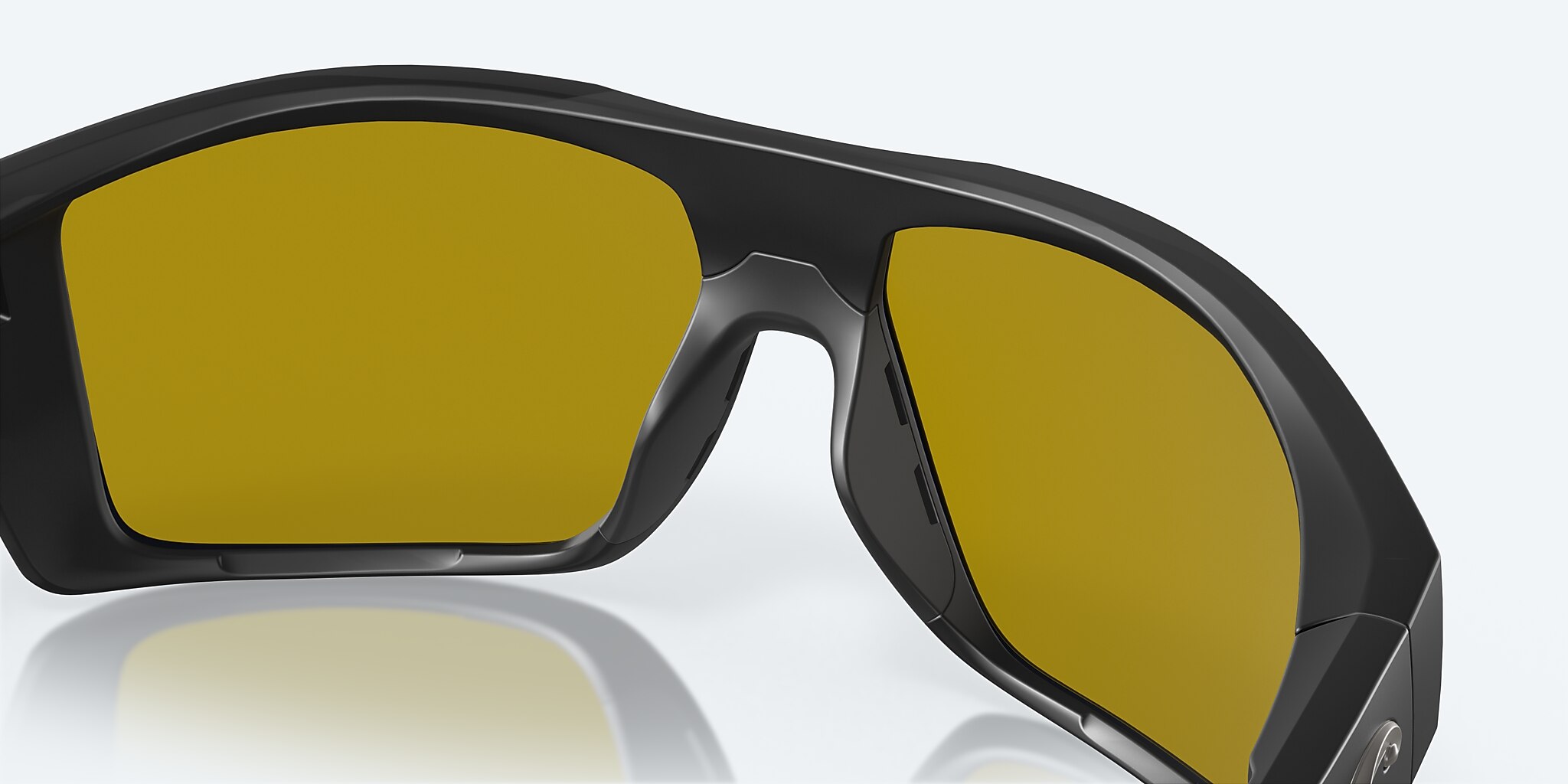 Sunglasses Costa Diego XL (62-14) with Sunrise Silver Mirror lens and Matte Black frame Image 8 of 8