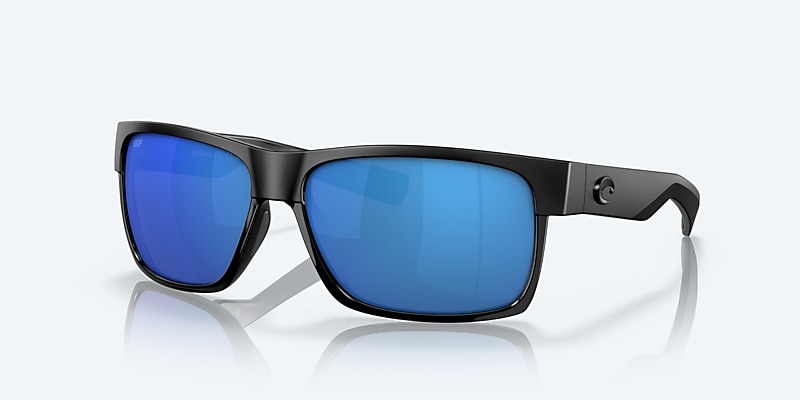 Sunglasses Costa Half Moon M (60-14) with Blue Mirror lens and Shiny Black frame Image 1 of 7