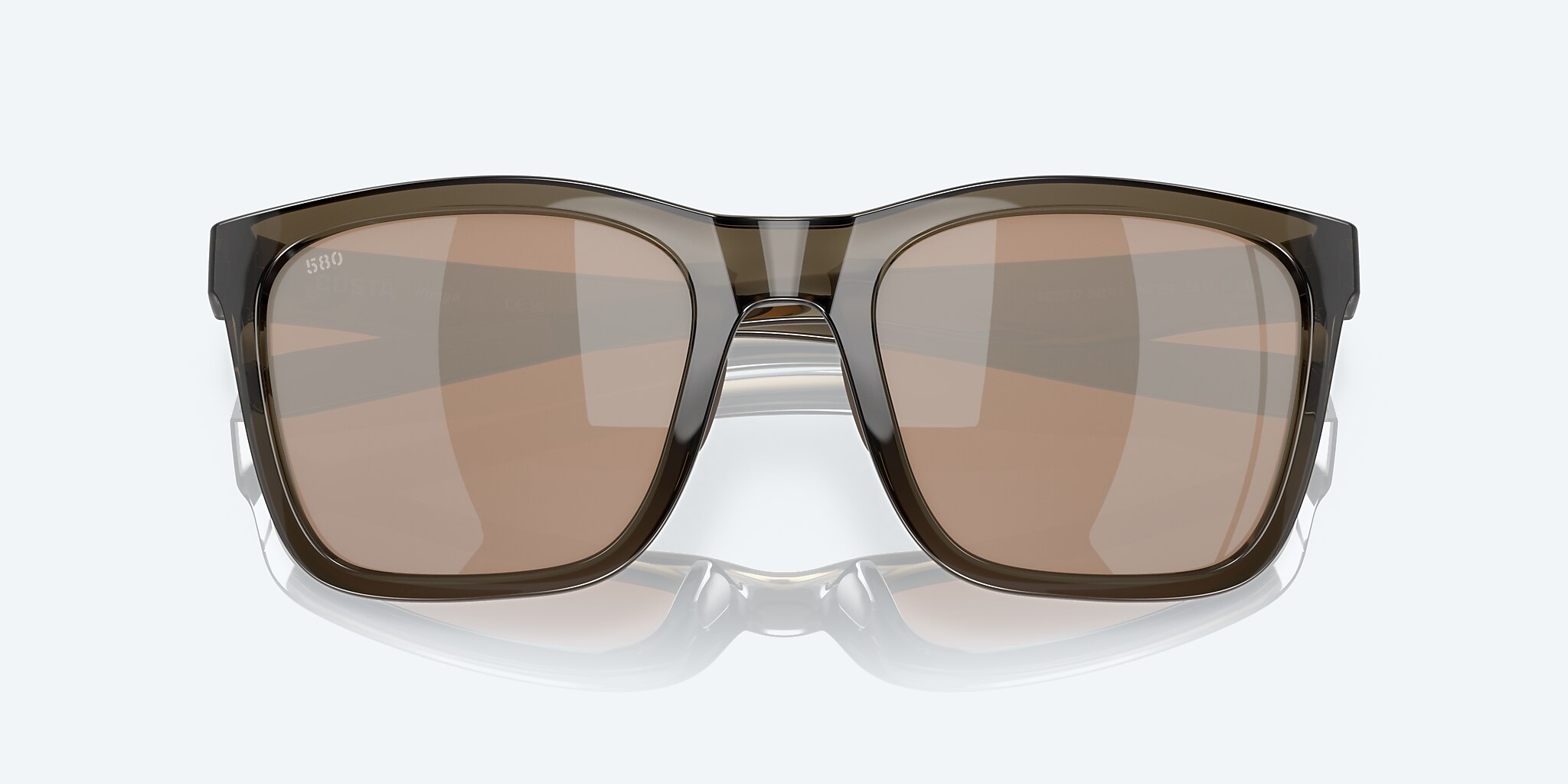 Sunglasses Costa Panga XXL (56-20) with Copper Silver Mirror lens and Shiny Taupe Crystal frame Image 5 of 7