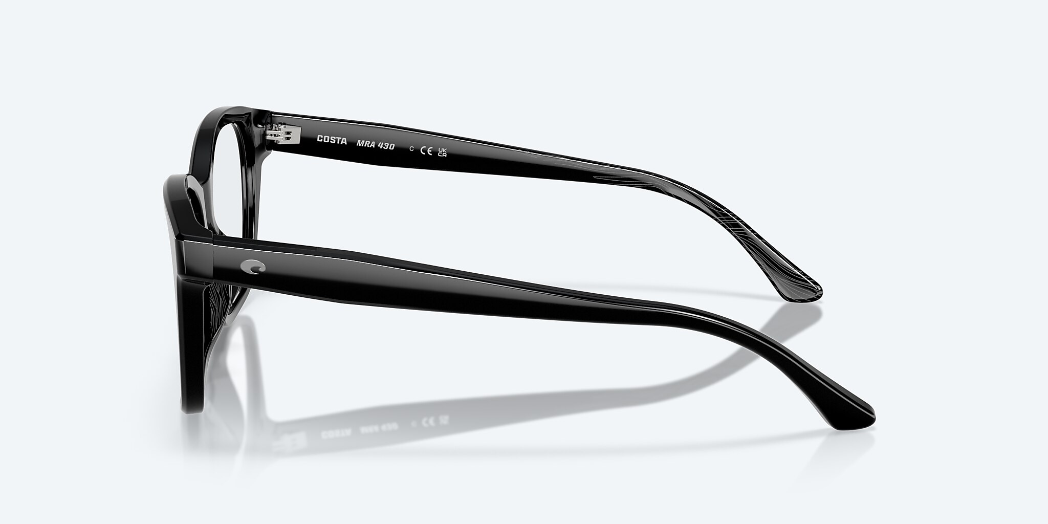 Eyeglasses Costa Mariana Trench 430 M (53-17) with Demo Lens lens and Black frame Image 3 of 7