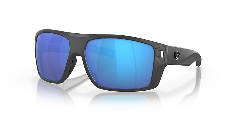 Costa Diego XL (62-14) with Blue Mirror lenses and Matte Gray