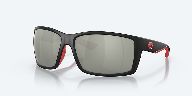 Lunettes de soleil Costa Reefton XL (64-15) avec Gris argenté verre et Noir raz monture Image 1 de 7