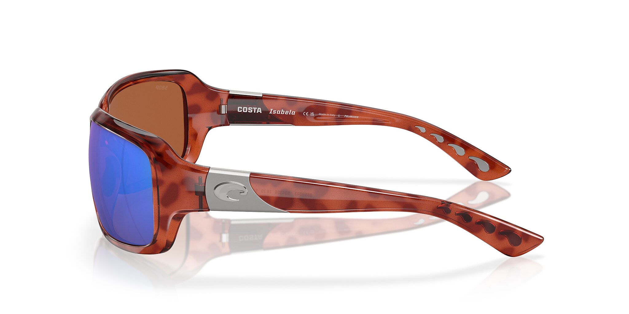 Costa Isabela M (64-16) with Green Mirror lenses and Tortoise