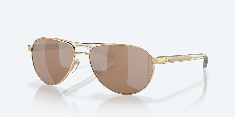 Sunglasses Costa Fernandina S (57-15) with Copper Silver Mirror lens and Shiny Gold frame Image 1 of 7