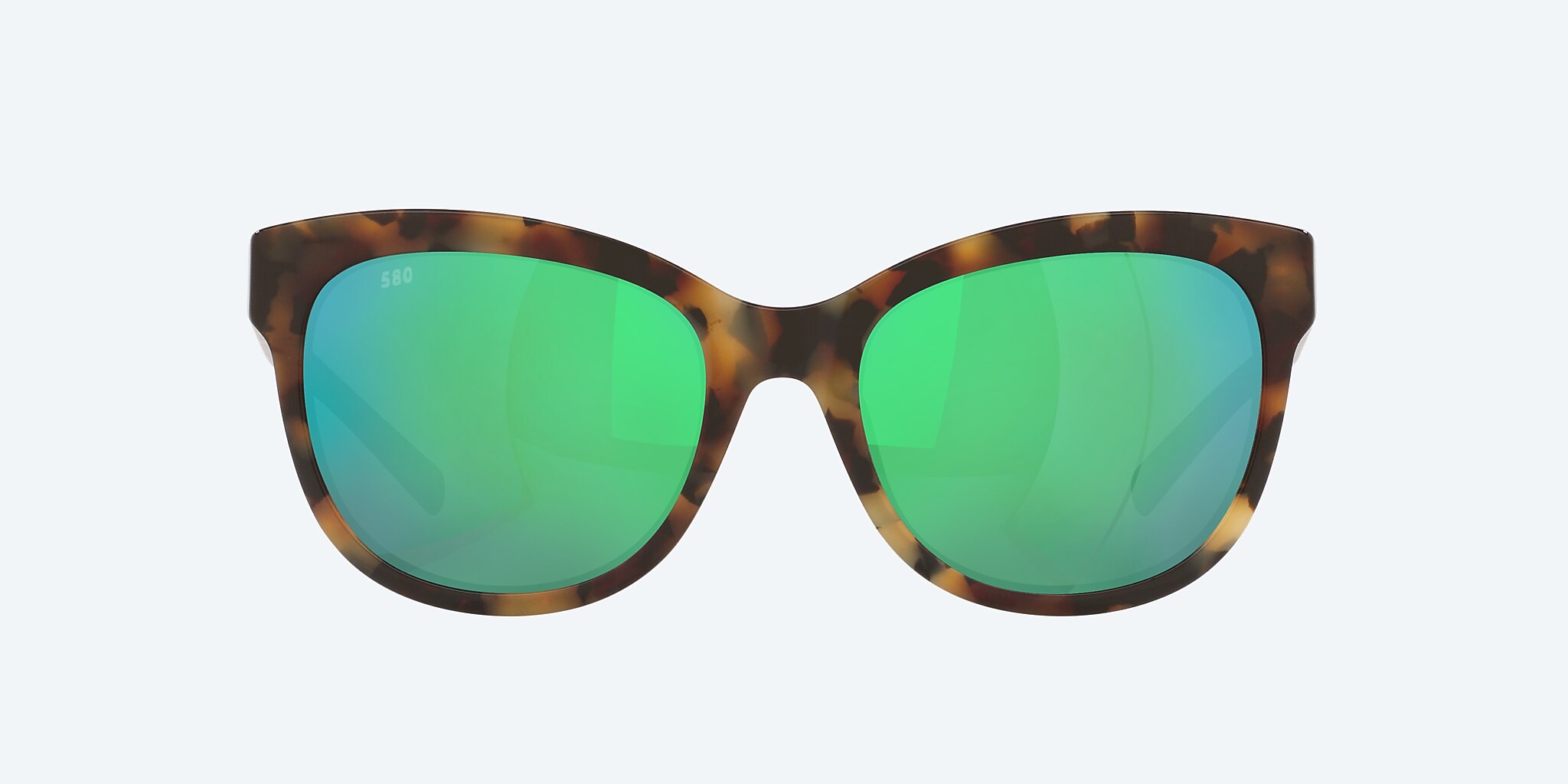 Sunglasses Costa Bimini M (55-19) with Green Mirror lens and Shiny Vintage Tortoise frame Image 2 of 4