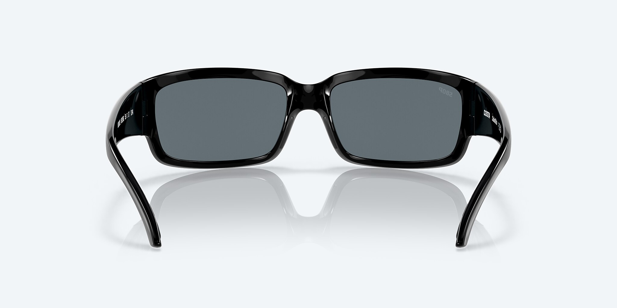 Sunglasses Costa Caballito M (59-15) with Blue Mirror lens and Shiny Black frame Image 4 of 7