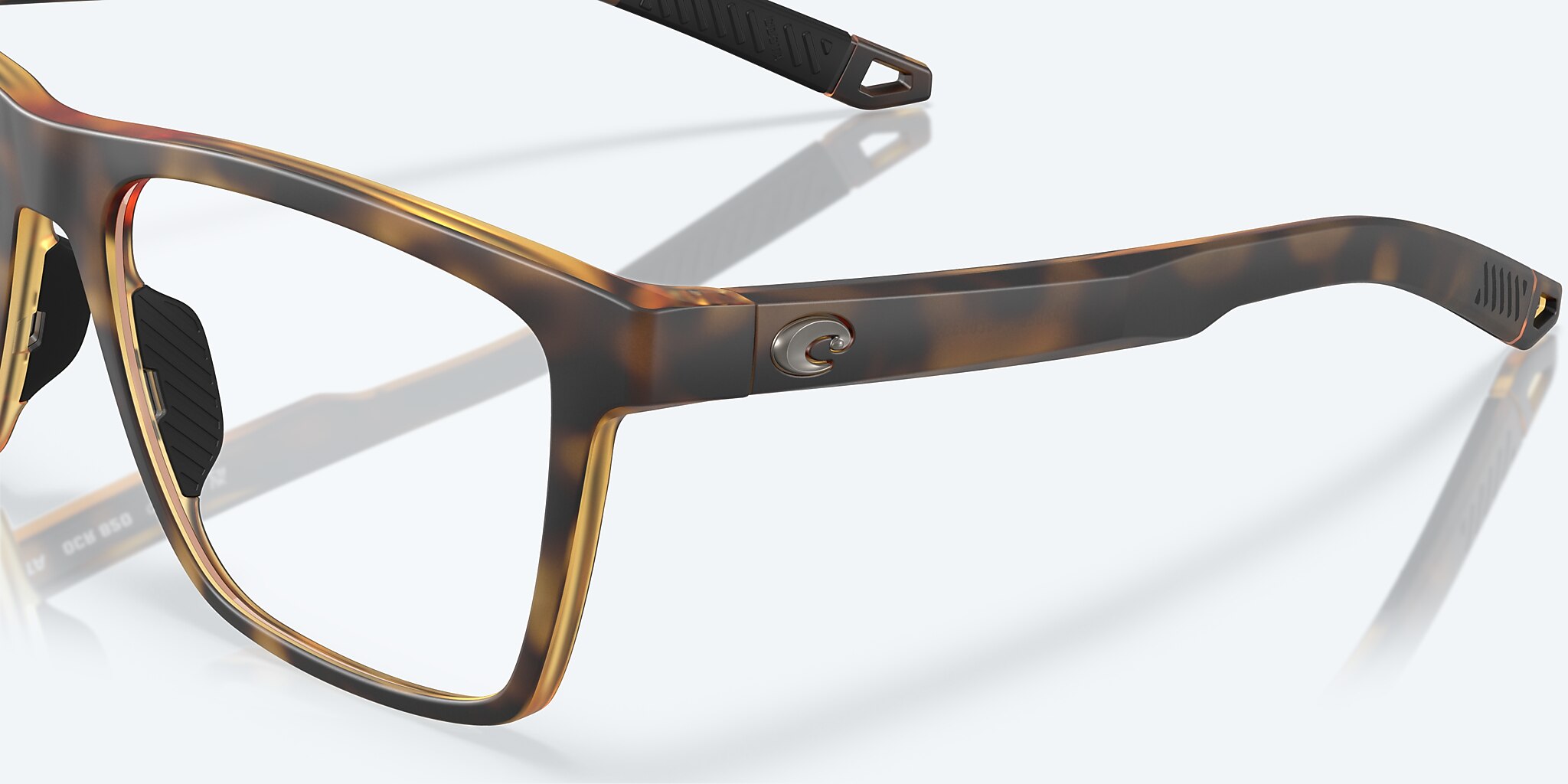 Eyeglasses Costa Ocean Ridge 820 XL (56-17) with Demo Lens lens and Matte Tortoise frame Image 6 of 7