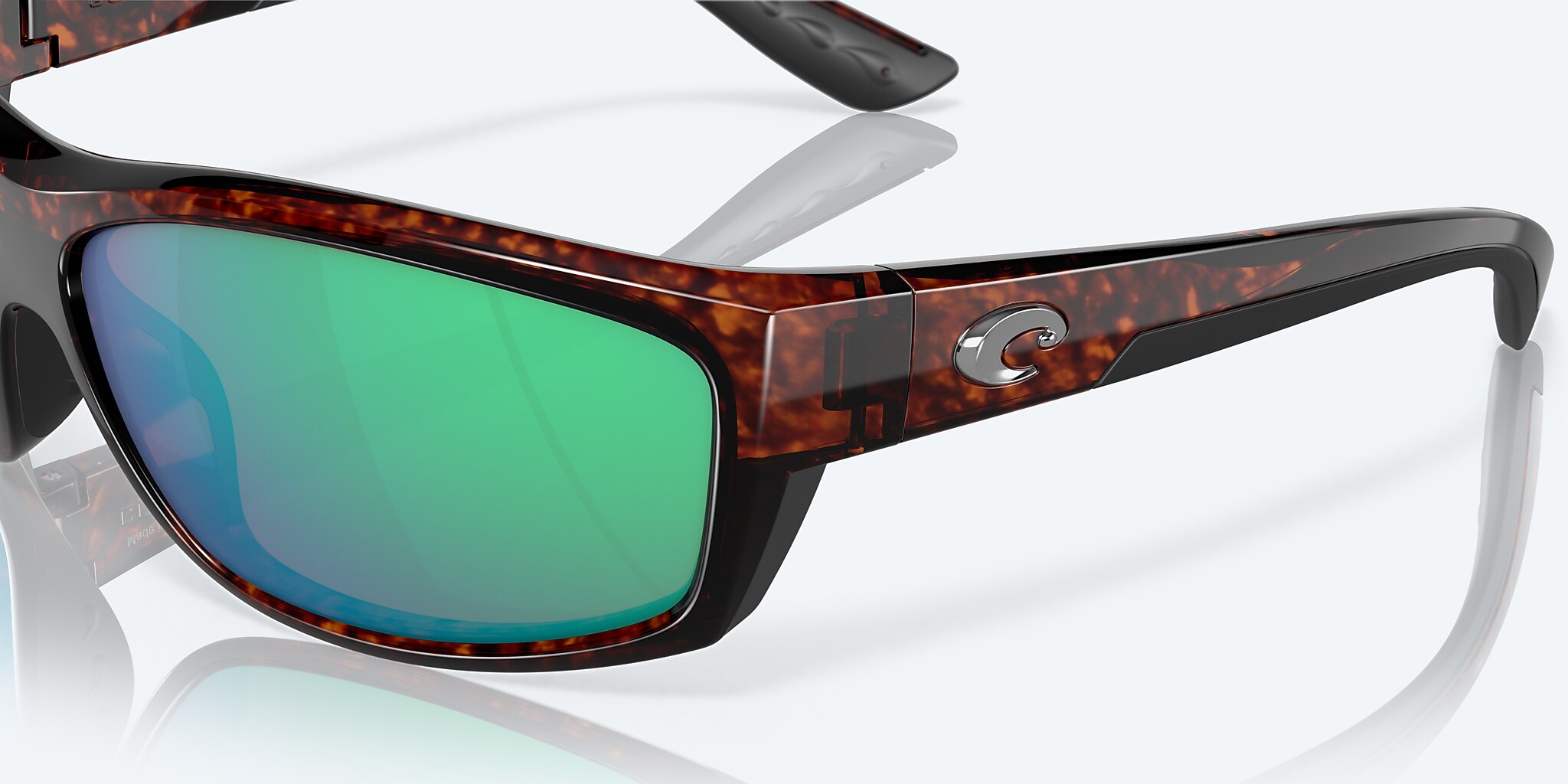 Sunglasses Costa Saltbreak L (65-12) with Green Mirror lens and Tortoise frame Image 6 of 7