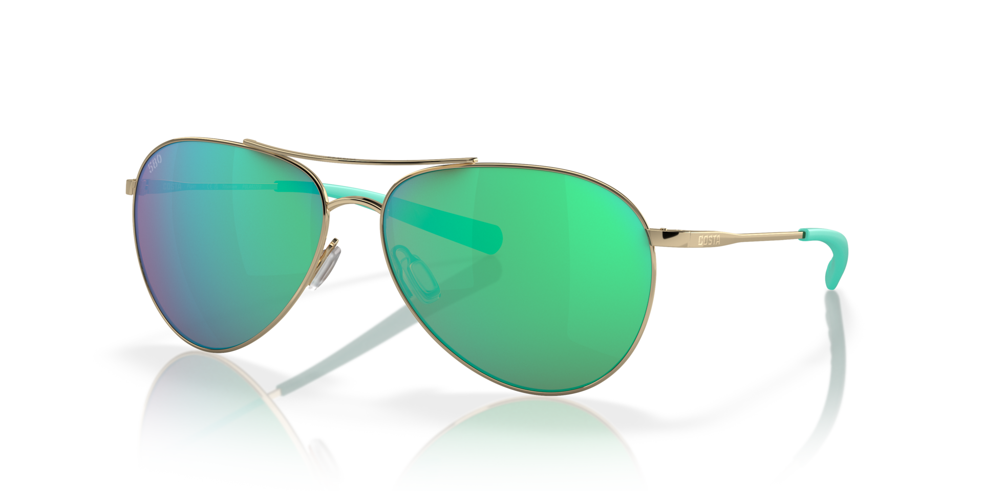 Costa Piper L (58-14) with Green Mirror lenses and Shiny  display picture 1