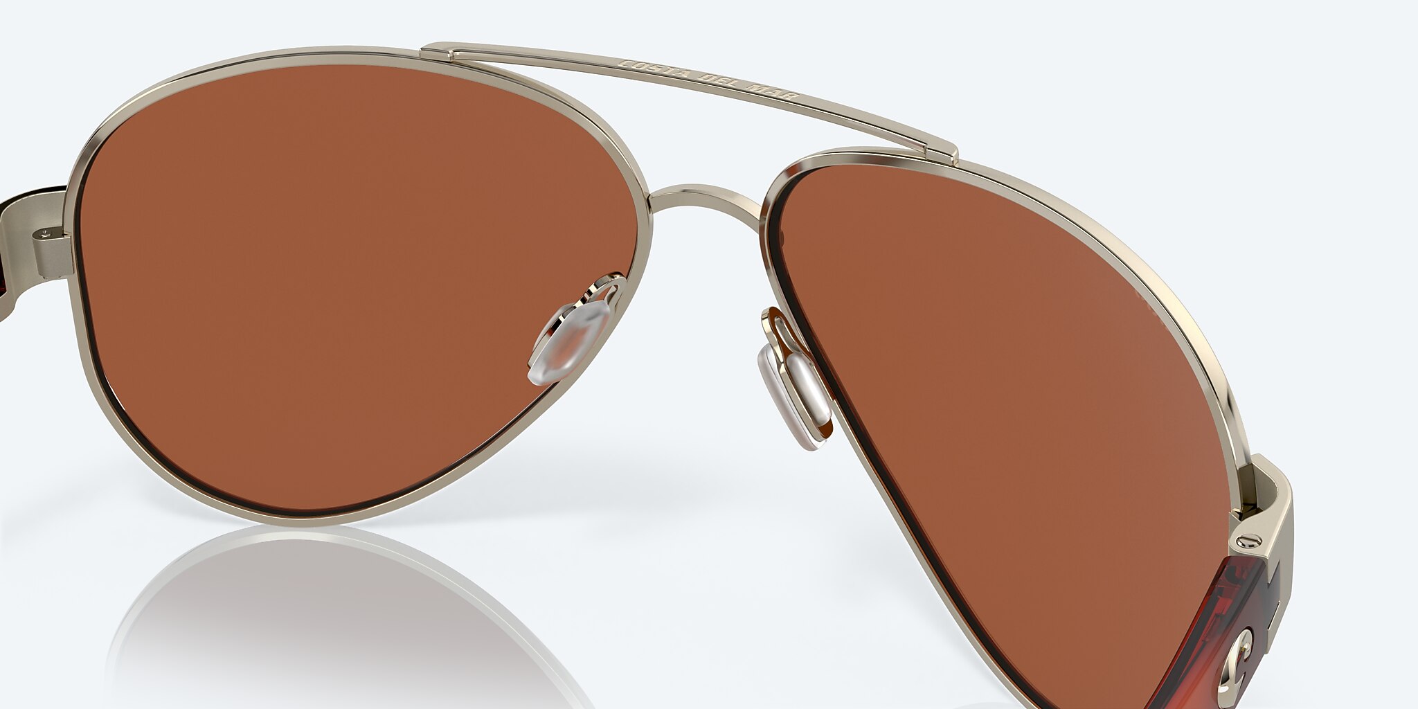 Sunglasses Costa South Point L (59-14) with Green Mirror lens and Rose Gold frame Image 7 of 7
