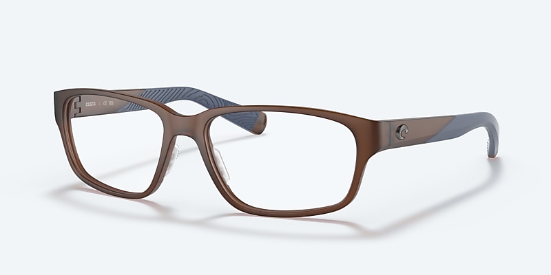 Eyeglasses Costa Ocean Ridge 320 L (56-17) with Demo Lens lens and Translucent Dark Brown frame Image 1 of 5