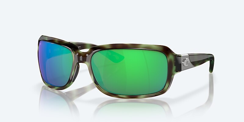 Sunglasses Costa Isabela M (64-16) with Green Mirror lens and Shiny Seagrass frame Image 1 of 7