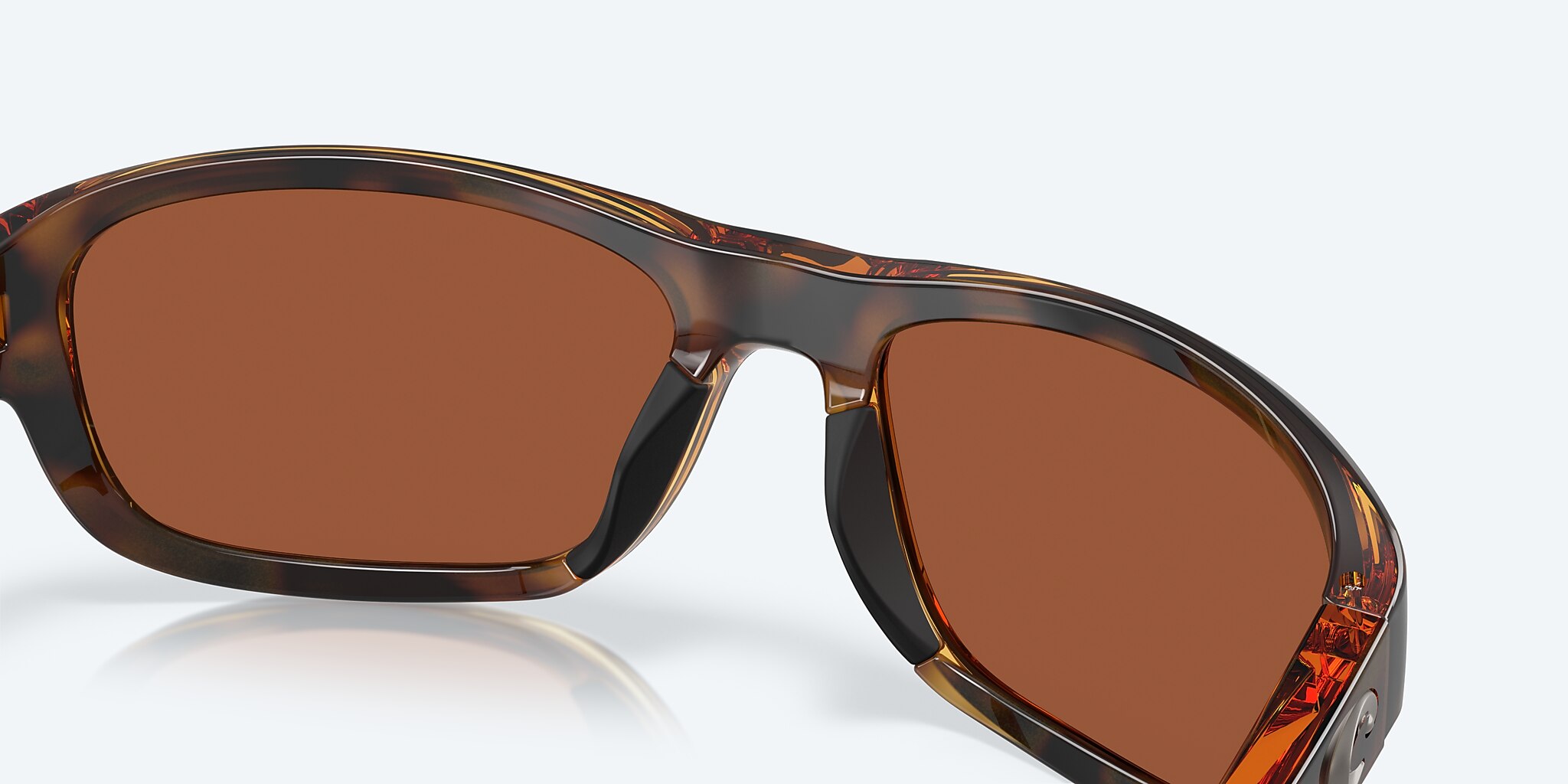 Sunglasses Costa Clipperton M (58-18) with Green Mirror lens and Tortoise frame Image 7 of 7