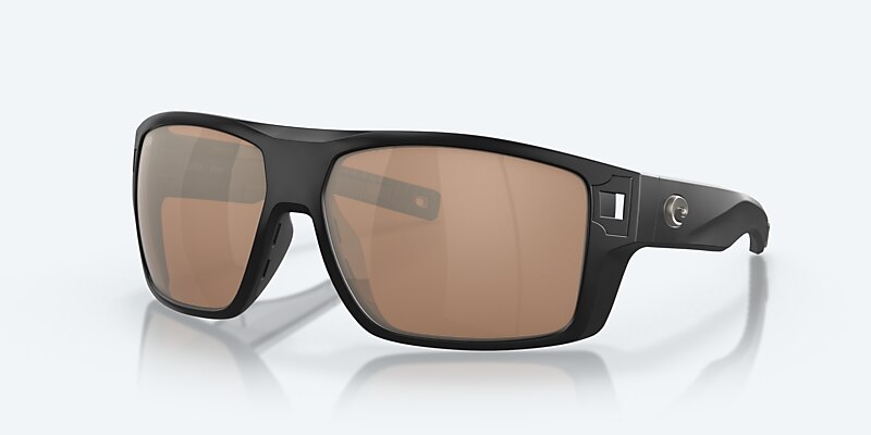 Lentes de Sol Costa Diego XL (62-14) con Cobre y Plateado Espejado lente y Negro Mate montura Imagen 1 de 8