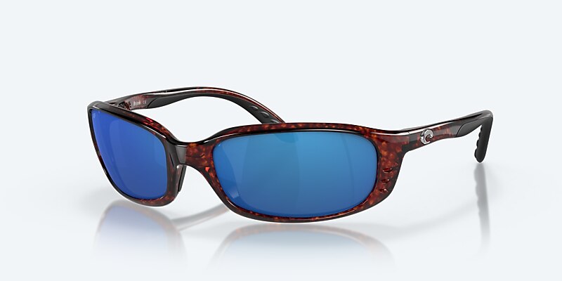 Sunglasses Costa Brine S (59-18) with Blue Mirror lens and Tortoise frame Image 1 of 7