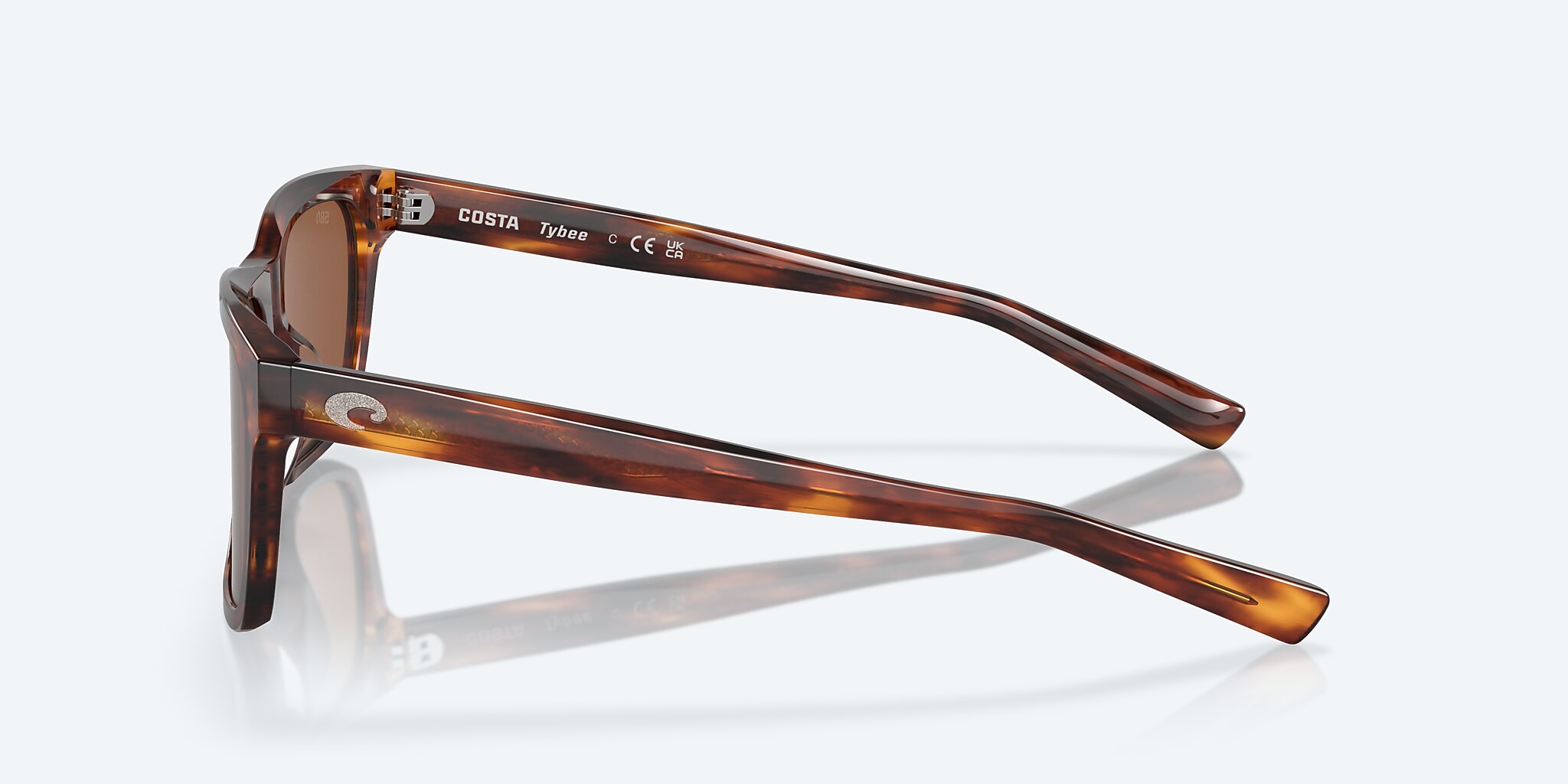 Sunglasses Costa Tybee M (55-19) with Copper lens and Tortoise frame Image 3 of 8