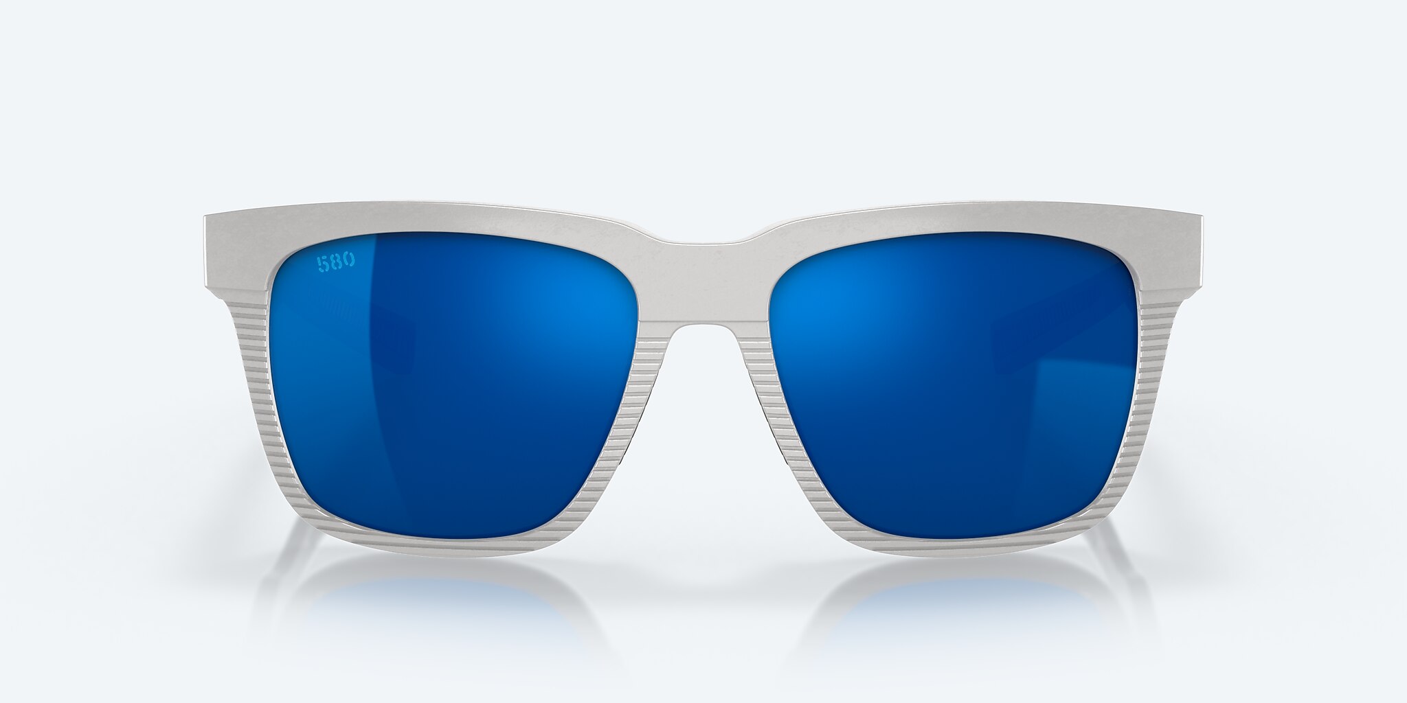 Sunglasses Costa Pescador L (55-17) with Blue Mirror lens and Light Gray frame Image 2 of 7