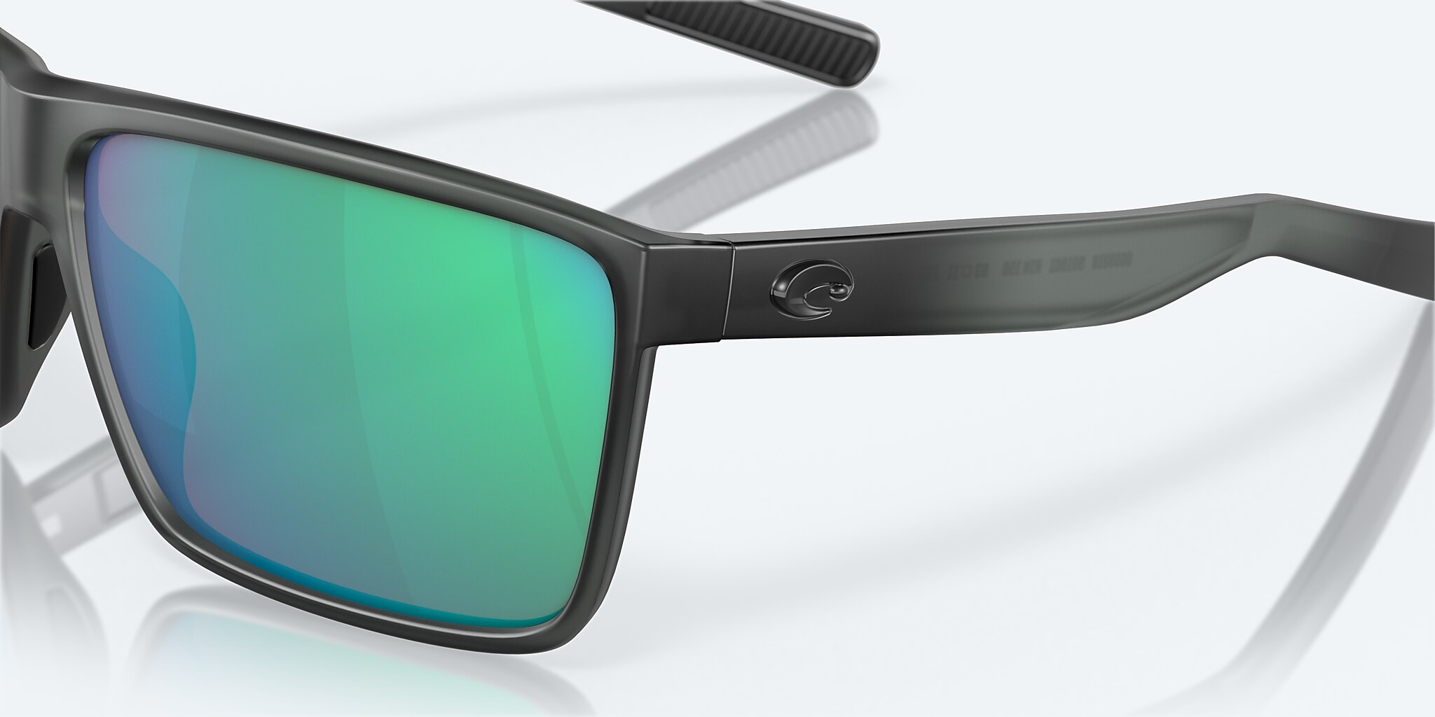 Sunglasses Costa Rincon L (63-11) with Green Mirror lens and Matte Smoke Crystal frame Image 6 of 7