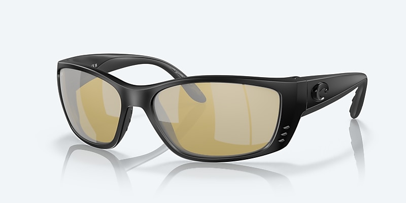 Sunglasses Costa Fisch XL (64-17) with Sunrise Silver Mirror lens and Blackout frame Image 1 of 7