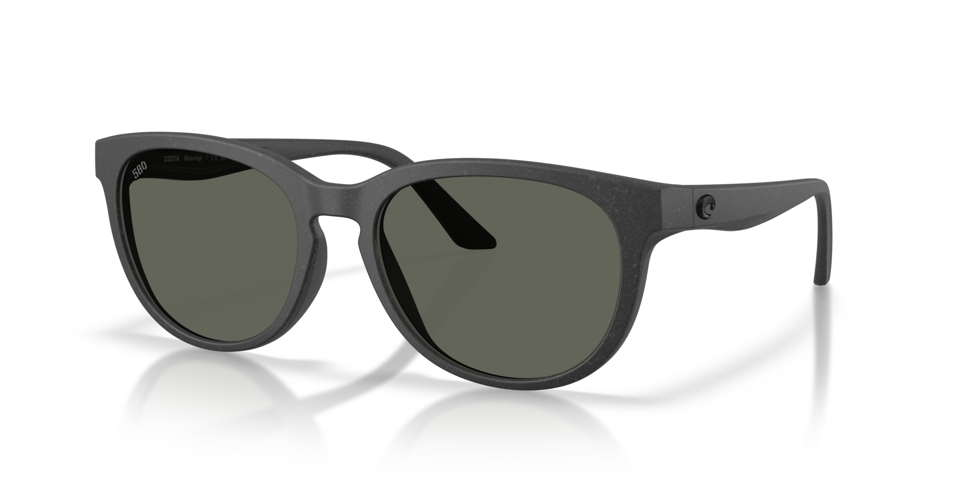 Costa Del Mar Lifestyle Mooring Men's Netplus Dark Gray Frame Gray 580G Polarized Lens Sunglasses 06S9140-91400655