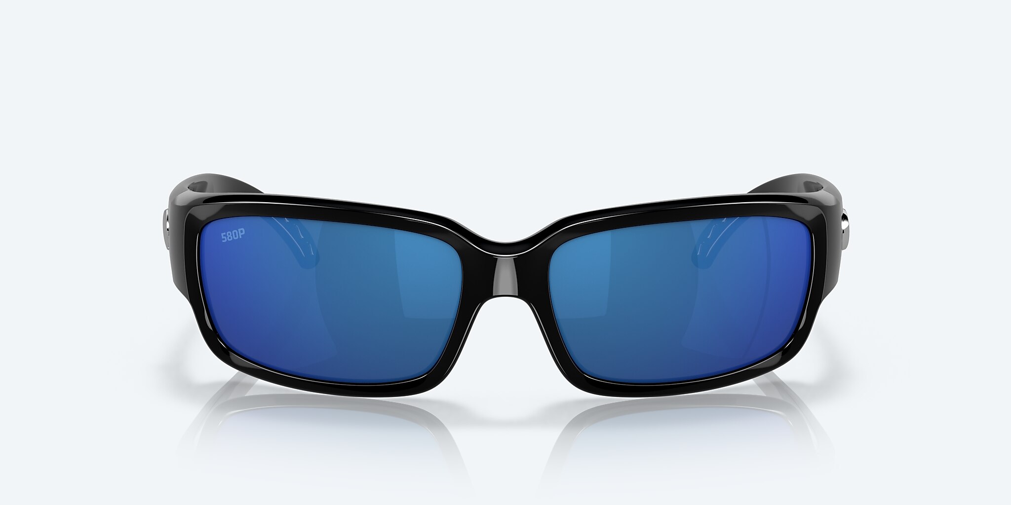 Sunglasses Costa Caballito M (59-15) with Blue Mirror lens and Shiny Black frame Image 2 of 7