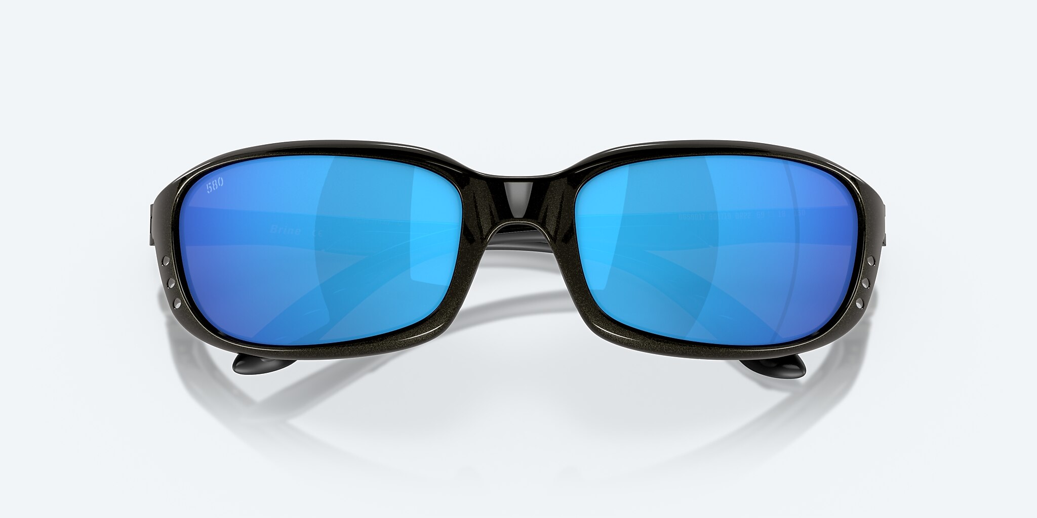 Sunglasses Costa Brine S (59-18) with Blue Mirror lens and Gunmetal frame Image 5 of 7
