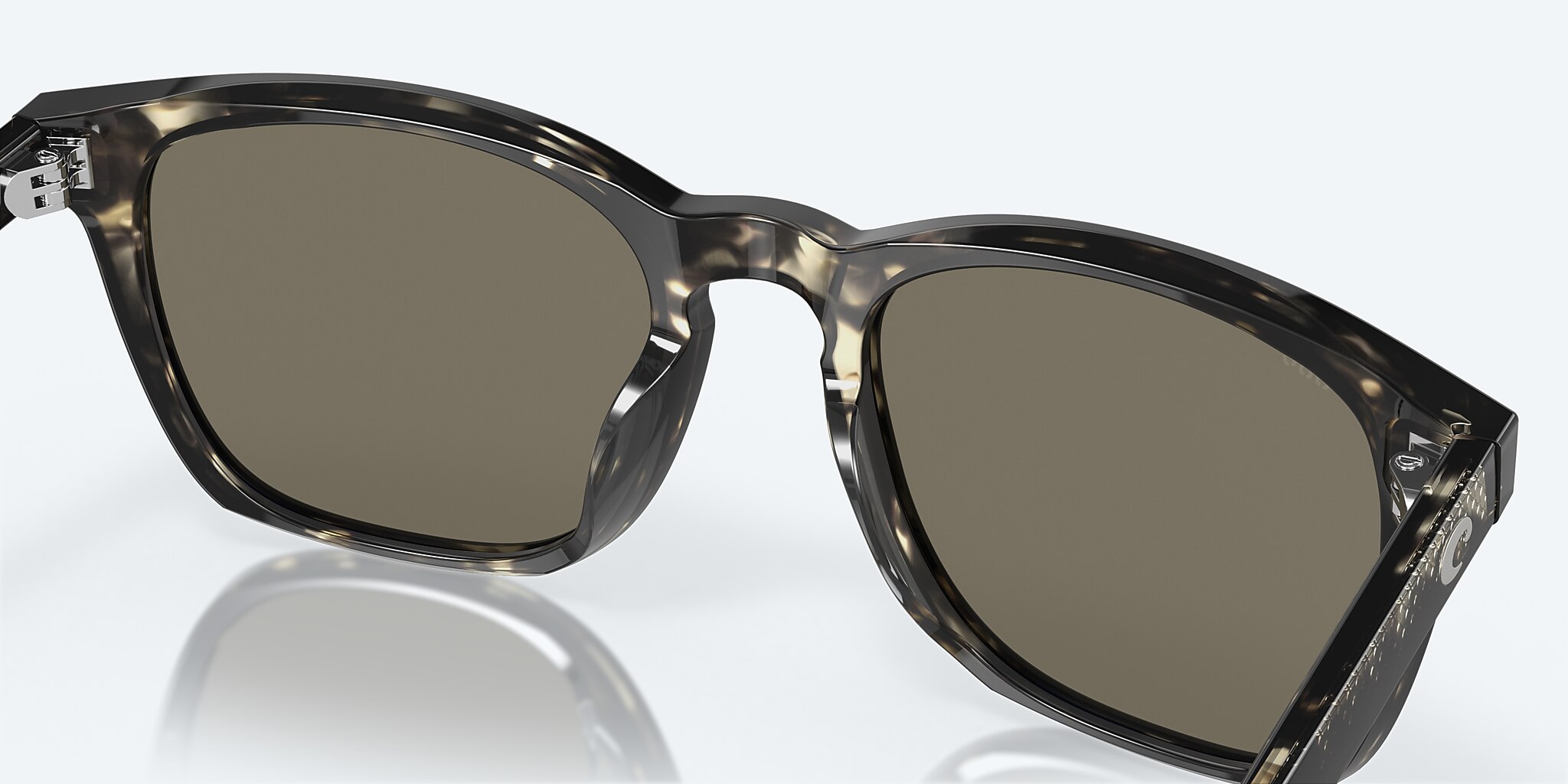 Sunglasses Costa Sullivan M (53-19) with Blue Mirror lens and Shiny Black Kelp frame Image 7 of 8