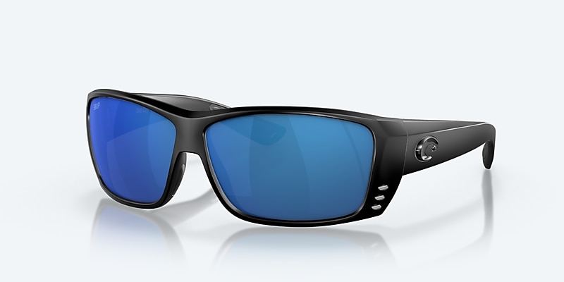 Gafas de sol Costa Cat Cay M (61-10) con Azul Espejado lente y Negro montura Imagen 1 de 7