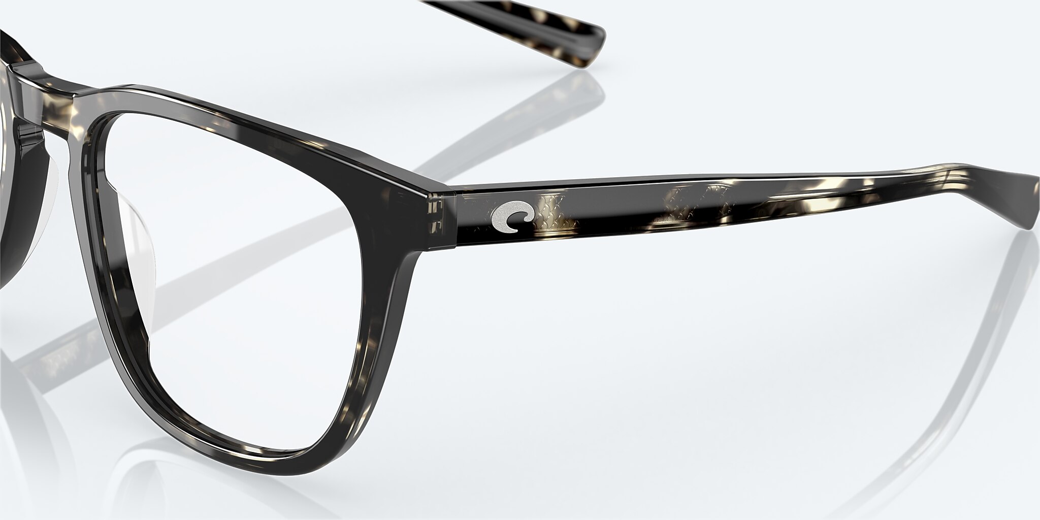 Eyeglasses Costa Sullivan RX M (53-20) with Demo Lens lens and Black Kelp frame Image 6 of 8