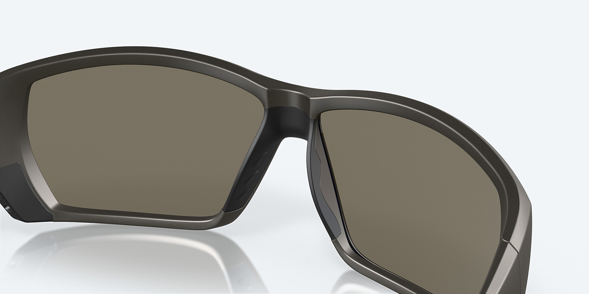 Lunettes de soleil Costa Tuna Alley XL (62-11) avec Effet miroir Bleu verre et Gris acier métallique mat monture Image 7 de 7
