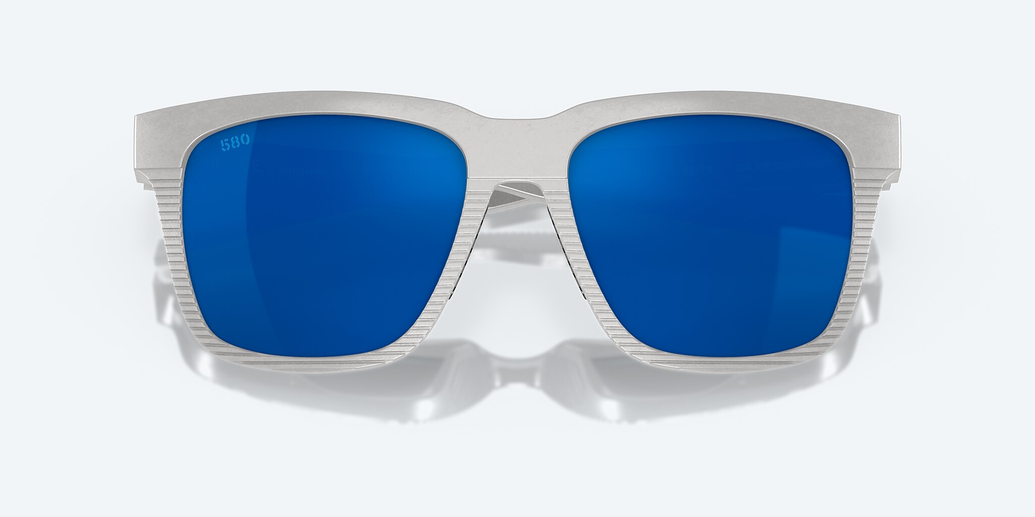 Sunglasses Costa Pescador L (55-17) with Blue Mirror lens and Light Gray frame Image 5 of 7