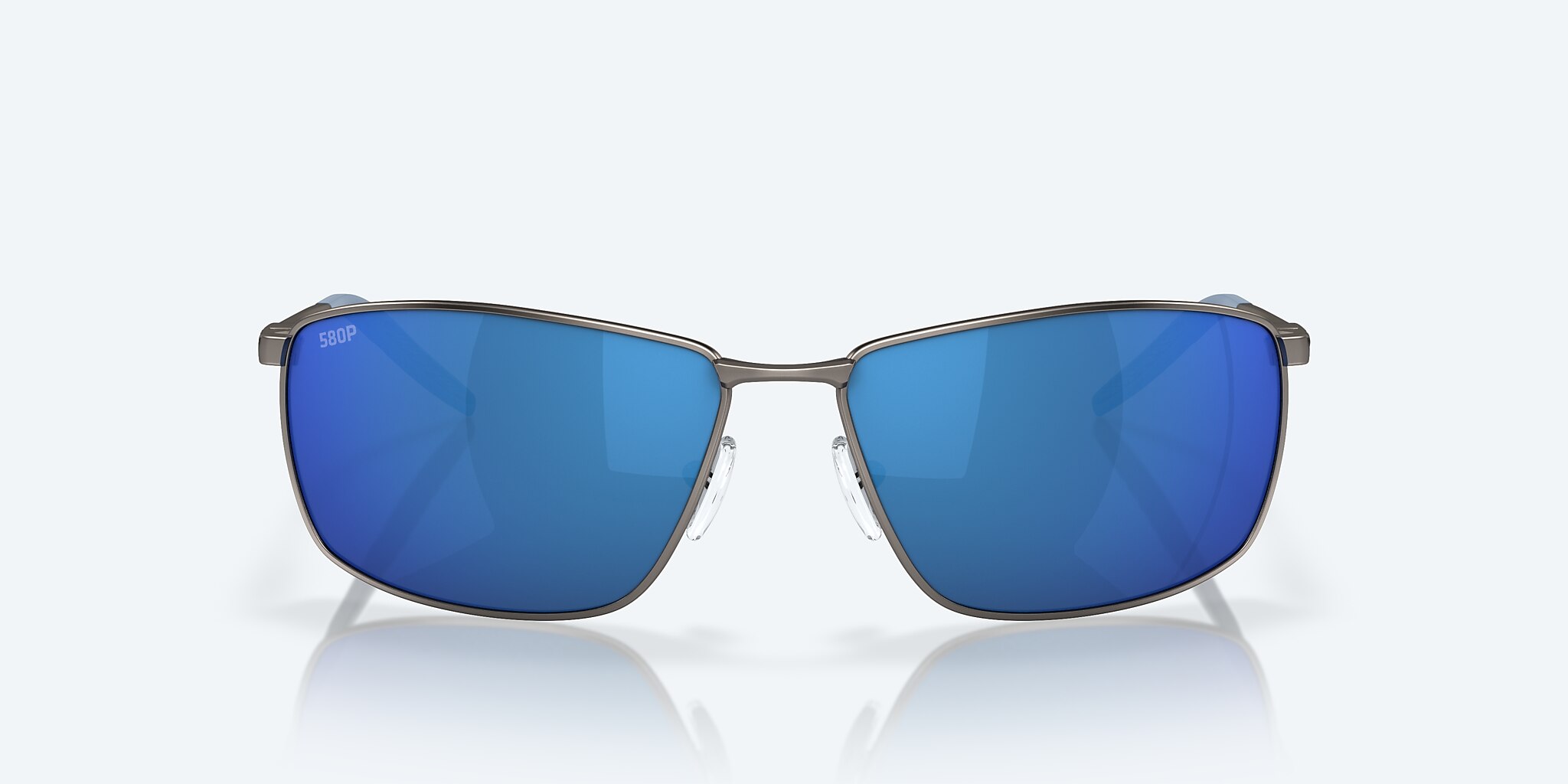 Lunettes de soleil Costa Turret L (63-15) avec Effet miroir Bleu verre et Bronze nickelé profond mat monture Image 2 de 7