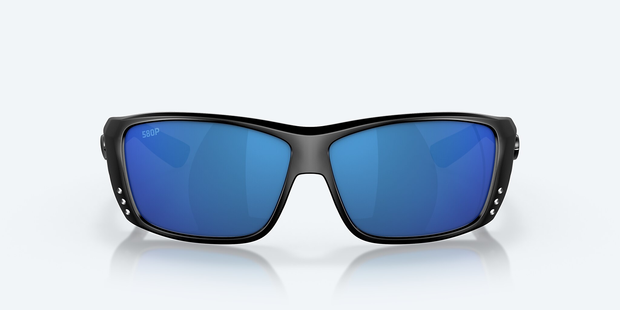 Gafas de sol Costa Cat Cay M (61-10) con Azul Espejado lente y Negro montura Imagen 2 de 7