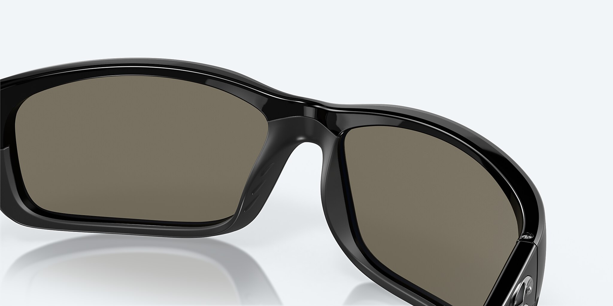 Sunglasses Costa Jose L (62-16) with Blue Mirror lens and Shiny Black frame Image 7 of 8